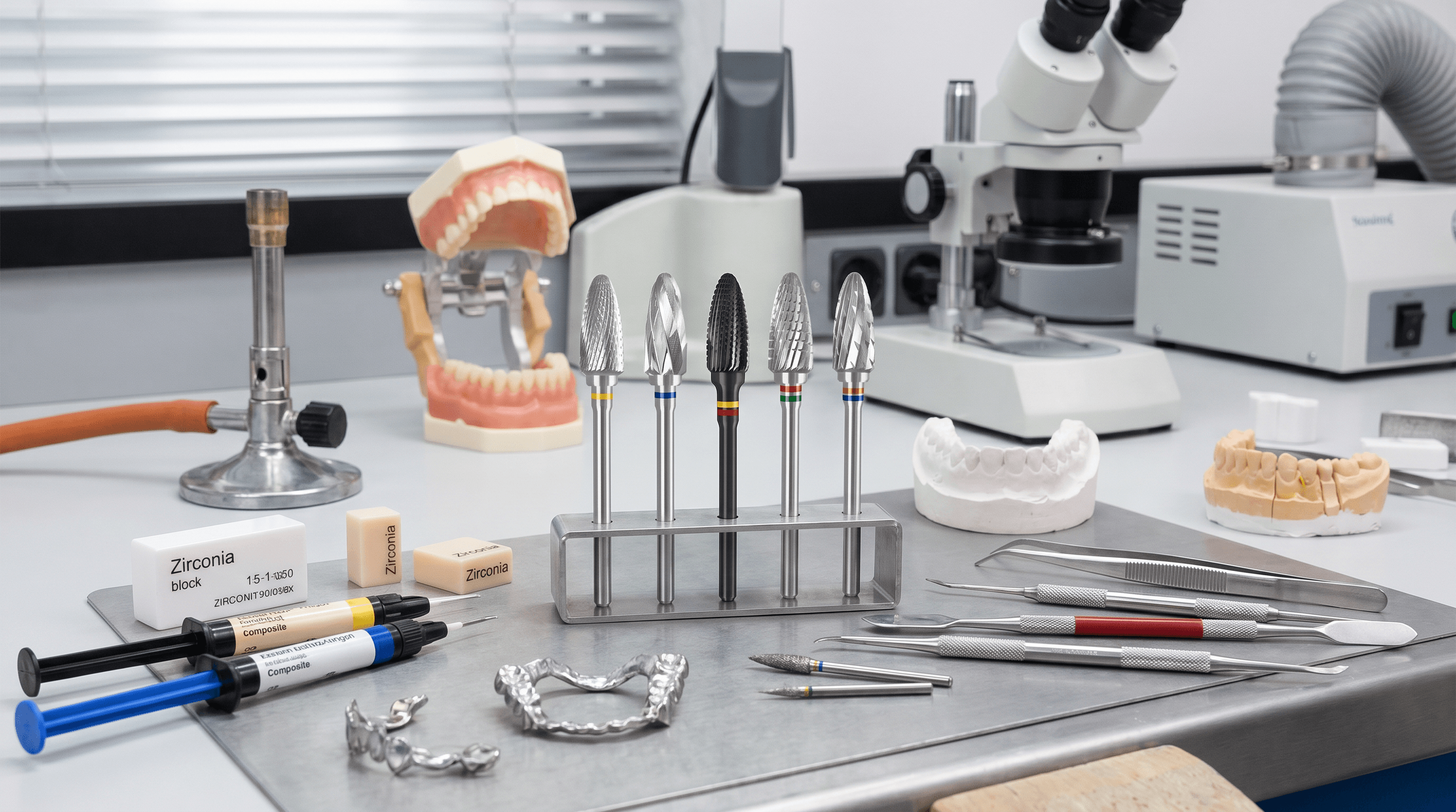 The right rotary instrument for each material in the dental laboratory