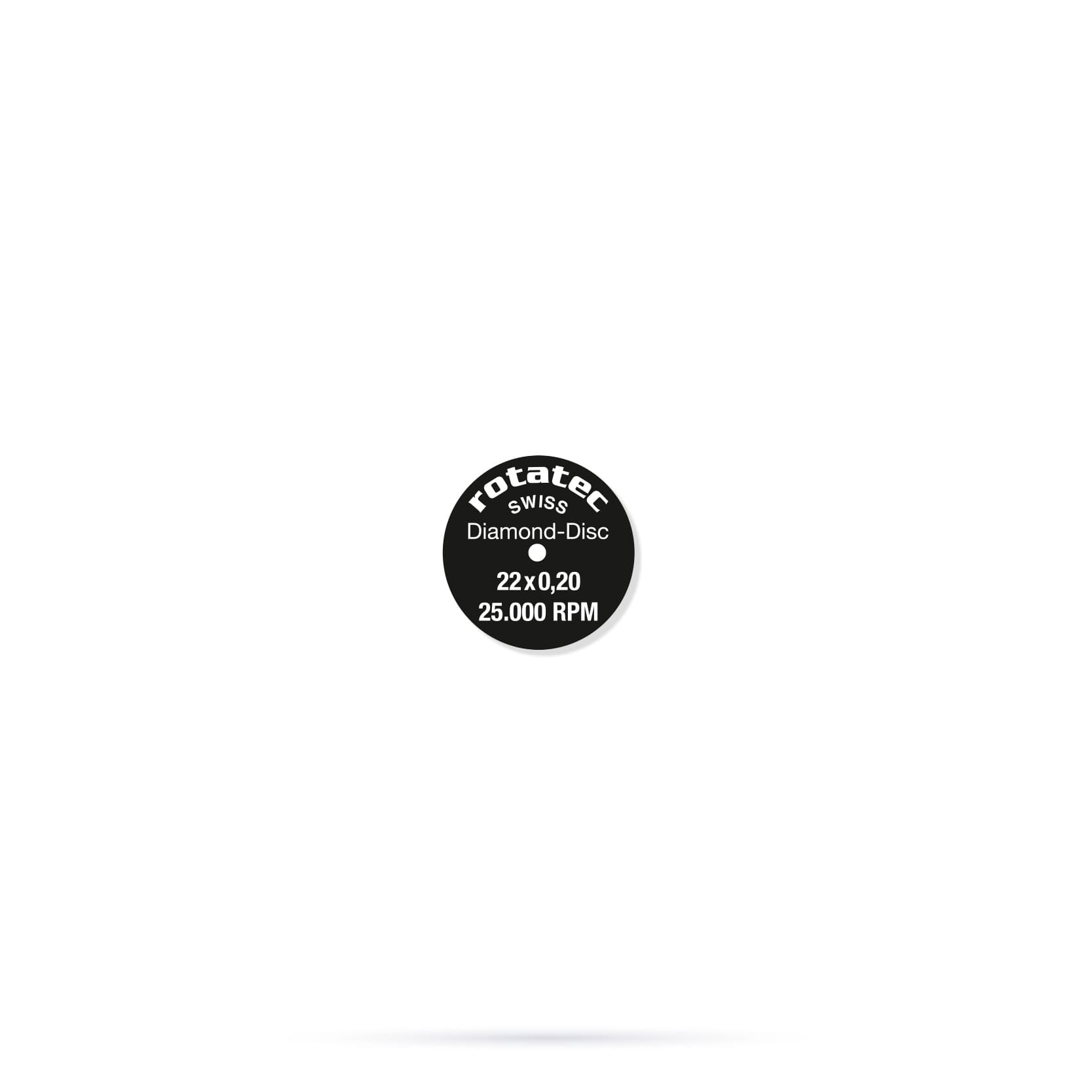 4060.900.220x025 Disc, very thin, rim-cutting, both sides