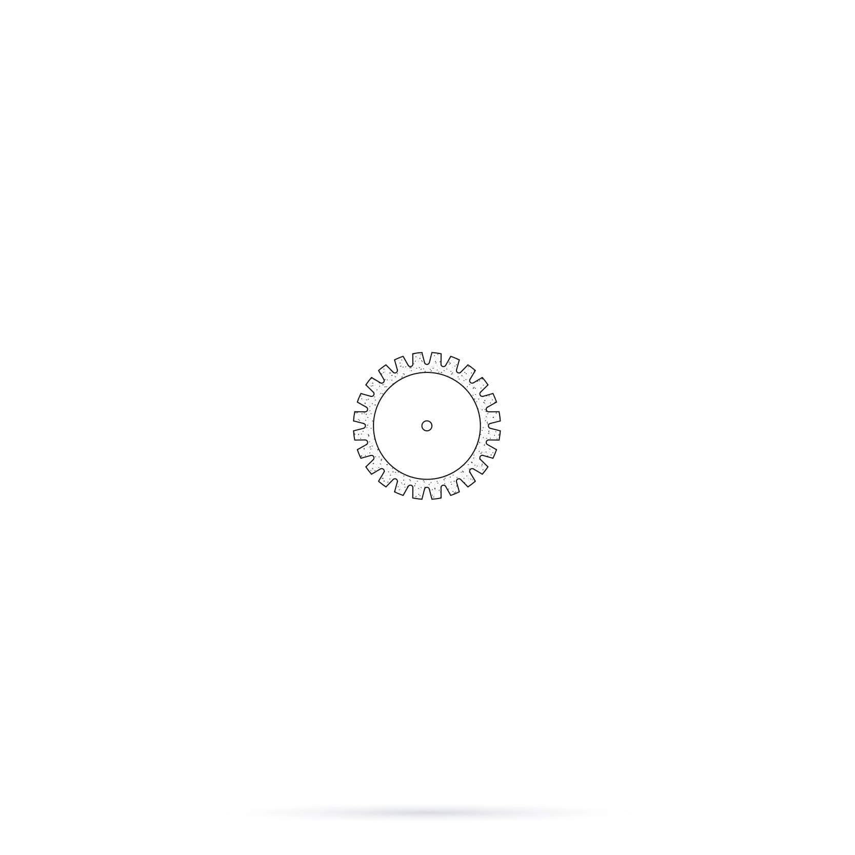 914EF.104.220x001 Disc, thin, with V-Toothing