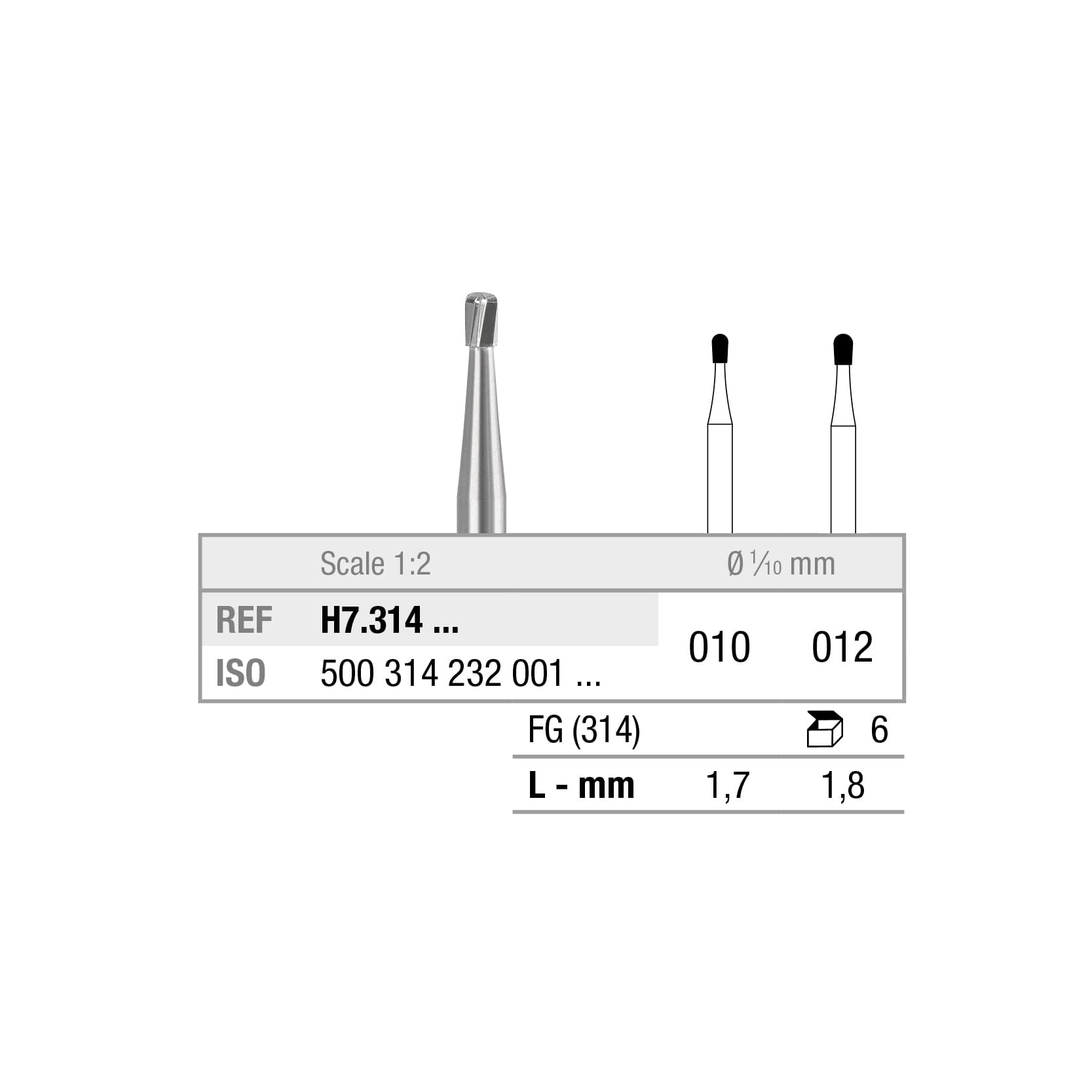 H7.314.006x006 Inverted Cone