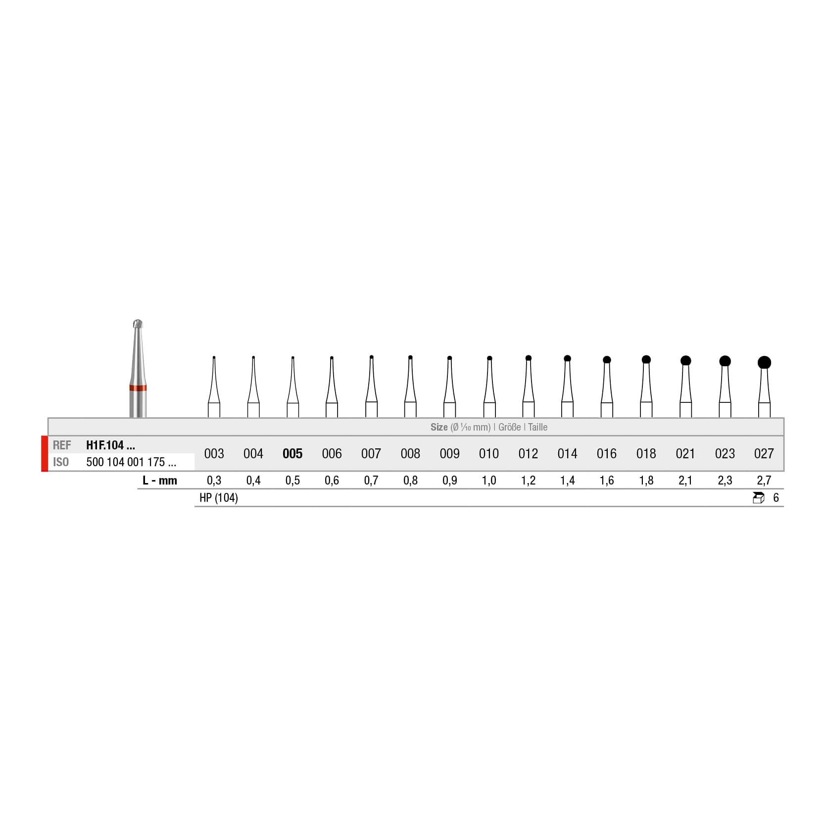 H1F.104.012x006 Round