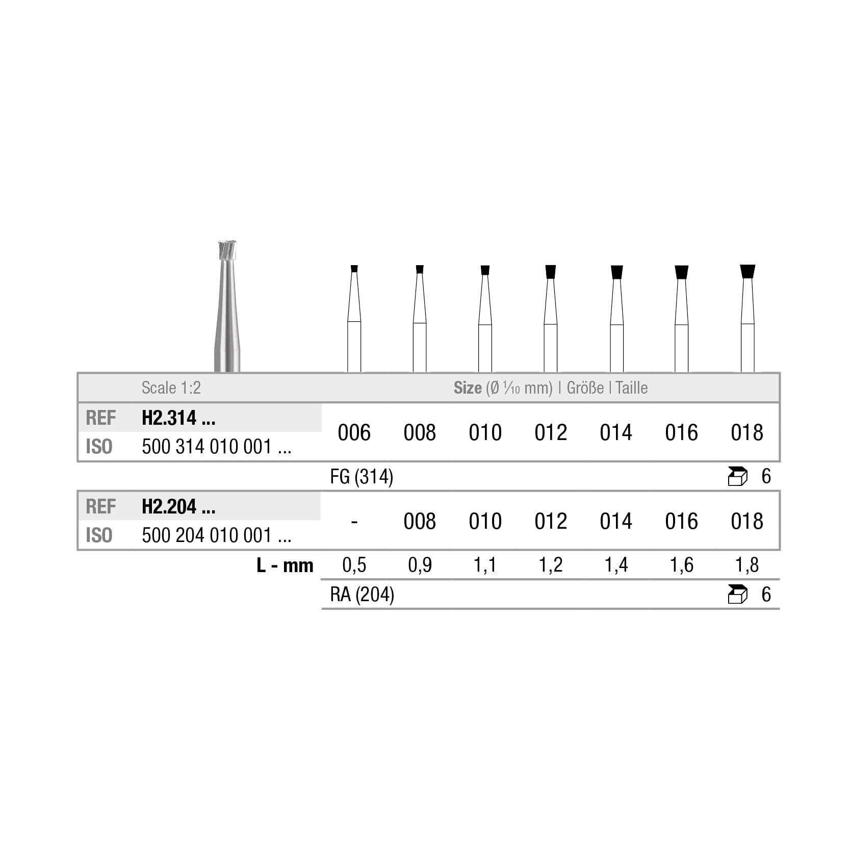 H2.314.006x006 Inverted Cone