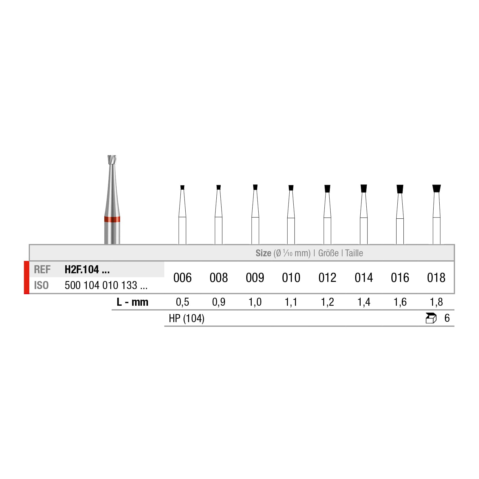 H2F.104.009x006 Inverted Cone