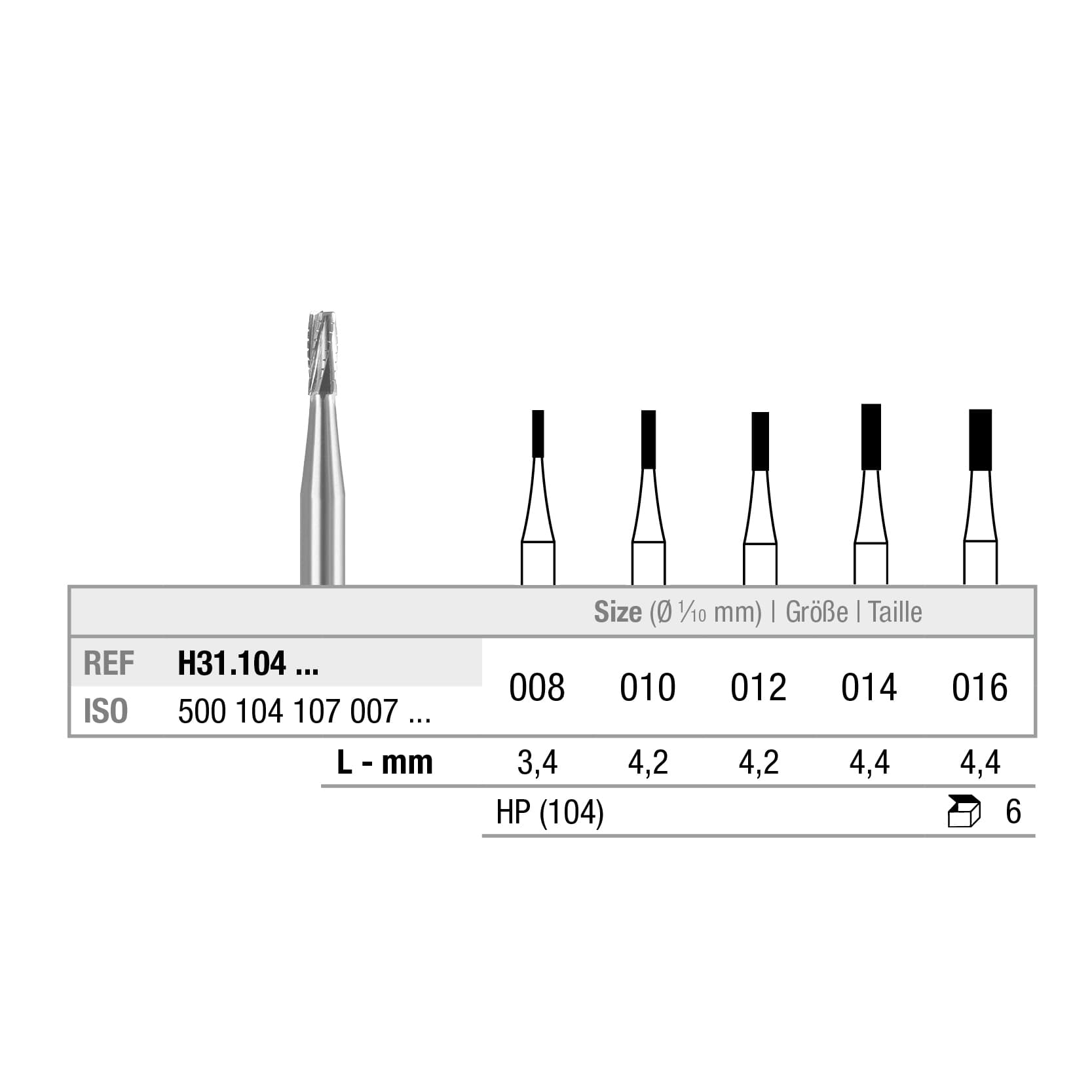 H31.104.014x006 Cylindrical