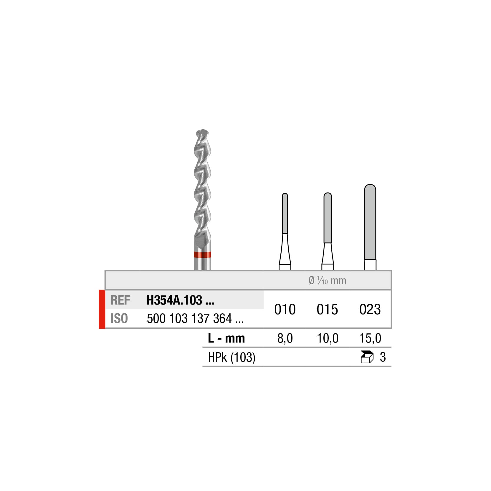 H354A.103.015x003 Round End Cylinder