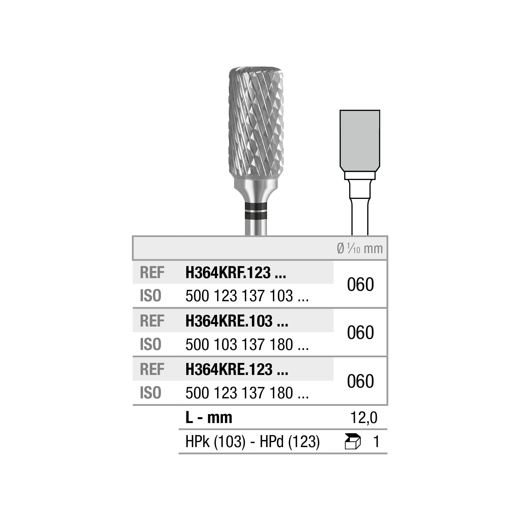 H364RXE.103.023x003 Round End Cylinder